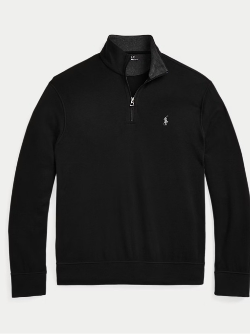 Polo by Ralph Lauren Black Half-Zip Pullover Sweater